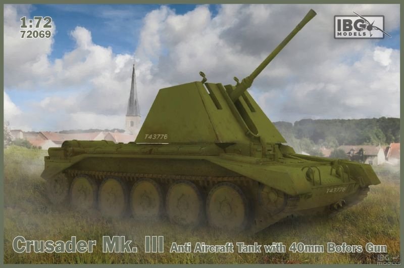 IBG 72069 Char antiaérien Crusader Mk. III avec canon Bofors de 40 mm, échelle 1/72
