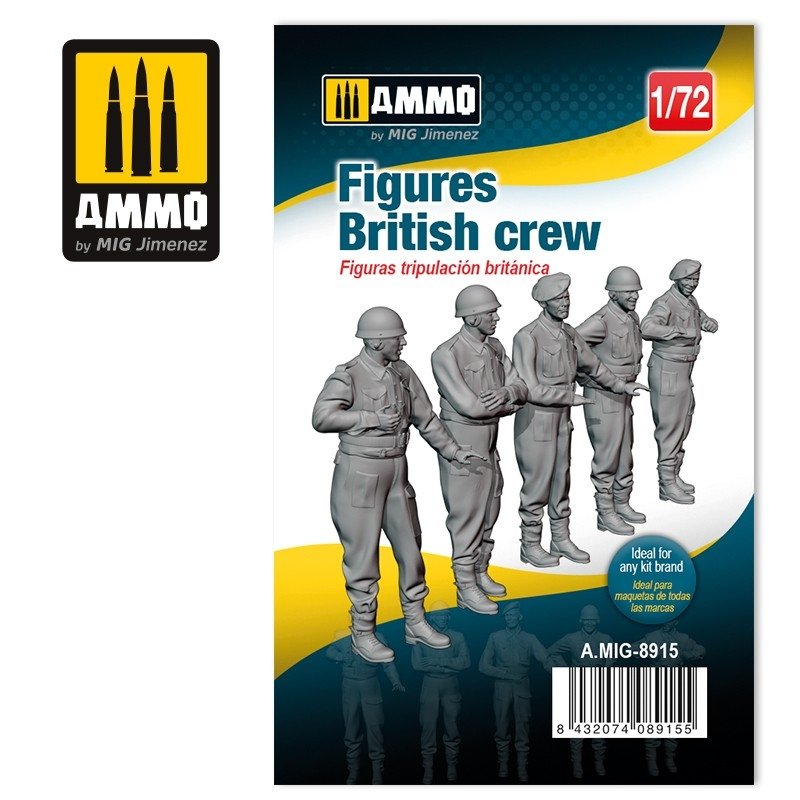 Munitions du Mig 8915, figurines d&amp;#39;équipage britannique, échelle 1/72
