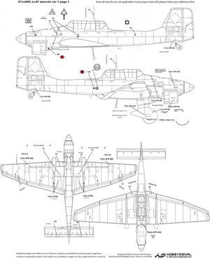 HobbyDecal ST32009V1 Ju-87 Pochoirs ver 1 1/32 – immagine 2