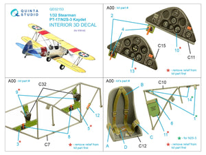 Quinta Studio QD32153 Pt-17/N2S-3 Kaydet 3D-Printed coloured Interior on decal paper (ICM) 1/32 – zdjęcie 2