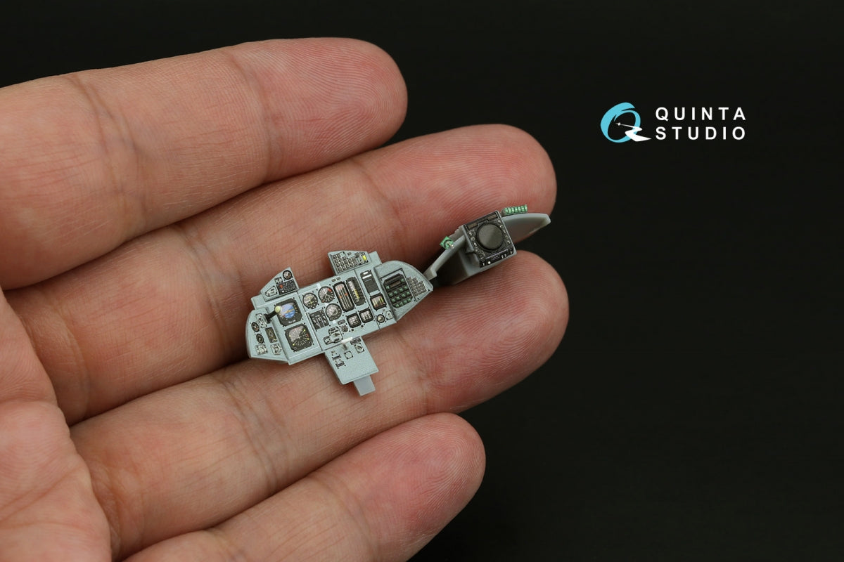 Intérieur imprimé en 3D et coloré sur papier décalcomanie Quinta Studio QD48573 MiG-31M (Hobby Boss) 1/48 – immagine 9