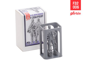 Gloria F32006 F-35A Pilot US Air Force 3D Printed Figures 1/32 – zdjęcie 3