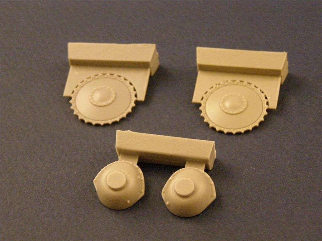 Roues motrices avec transmission Panzer Art RE35-033 pour char Panzer II à l&amp;#39;échelle 1/35 – immagine 2