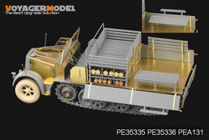 Maquette Voyager PE35335 Sd.Kfz.7 8t allemand de la Seconde Guerre mondiale, production tardive, pour DRAGON 6562, échelle 1/35 – imagen 7