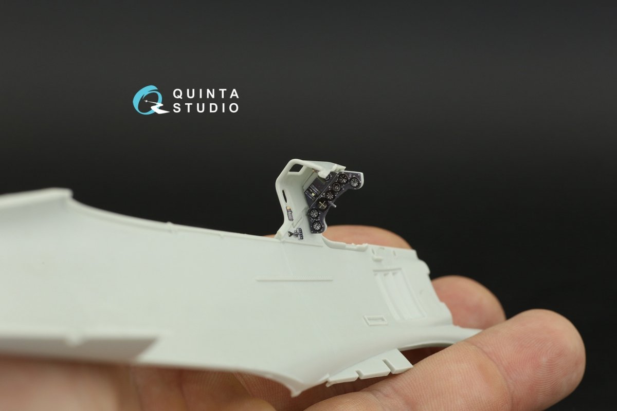 Intérieur imprimé en 3D et coloré sur papier décalcomanie Quinta Studio QD32120 Fw 190 A-8/A-9 (Revel) à l&amp;#39;échelle 1/32  – image 3