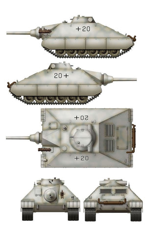 Das Werk DW35019 Schwerer kleiner Panzerkampfwagen Projet de char lourd allemand 1944 (2 en 1) 1/35 – image 7