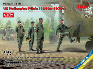 ICM 53101 Pilotes d&amp;#39;hélicoptères américains (années 1960-1970) 1/35