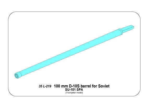 Canon Aber 35L-219 de 100 mm D-10S pour SU-101 au 1/35 – image 3