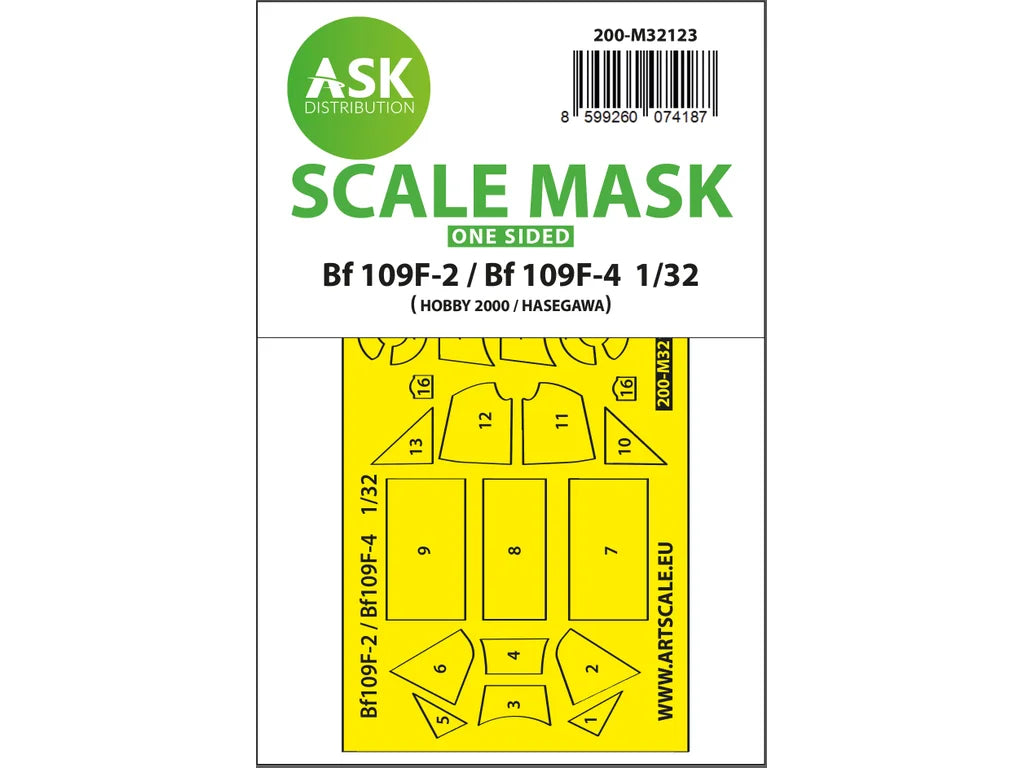 Art Scale Kit M32137 Bf 109 G-14 Double-Sided Express Fit and Self Adhesive Mask for SWS Zoukei-Mura 1/32