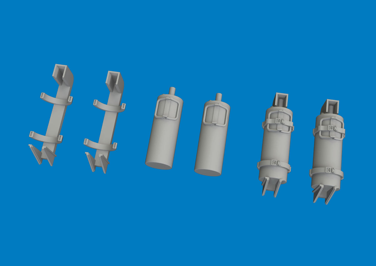 Eduard 635058 German WWII Fire Extinguishers 4 pcs / 3D-Printed 1/48 – imagen 2