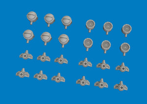 Eduard 635054 German WWII Lamp Headlights 24 pcs / 3D-Printed 1/48 – zdjęcie 2