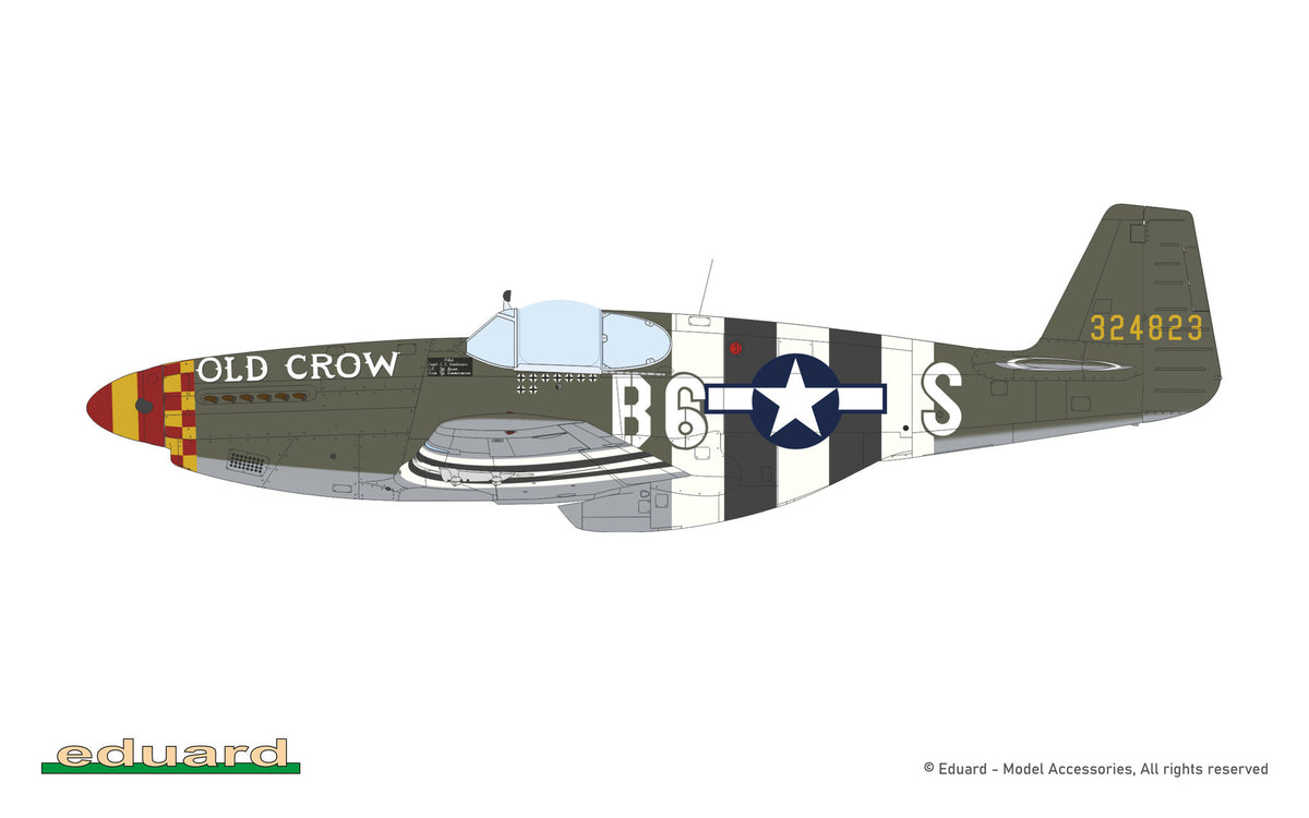Eduard 932013 North American P-51 B Mustang (Malcolm Hood Canopy) Hybrid Edition 1/32 – Bild 7