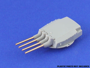 Aber 1/700L-02 Jeu de 8 canons courts de 380 mm pour tourelles avec protections anti-explosion, navires Richelieu, Jean Bart 1/700 – image 2