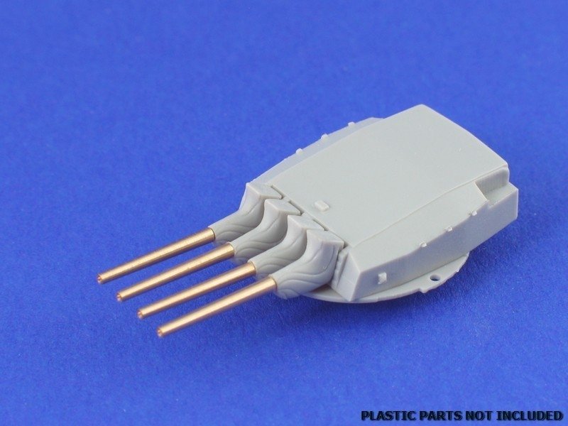 Aber 1/700L-02 Jeu de 8 canons courts de 380 mm pour tourelles avec protections anti-explosion, navires Richelieu, Jean Bart 1/700 – image 2