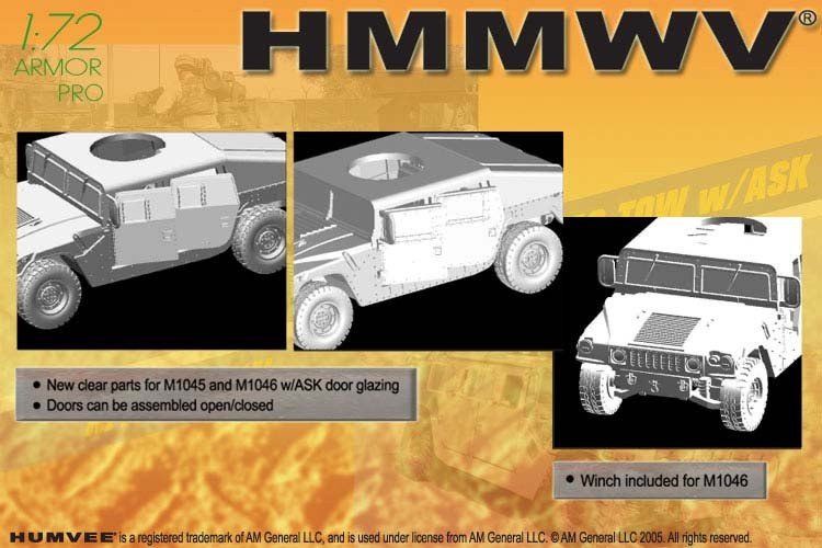 Dragon 7296 HMMWV M1045 TOW + M1046 TOW avec ASK (1/72) – Bild 3