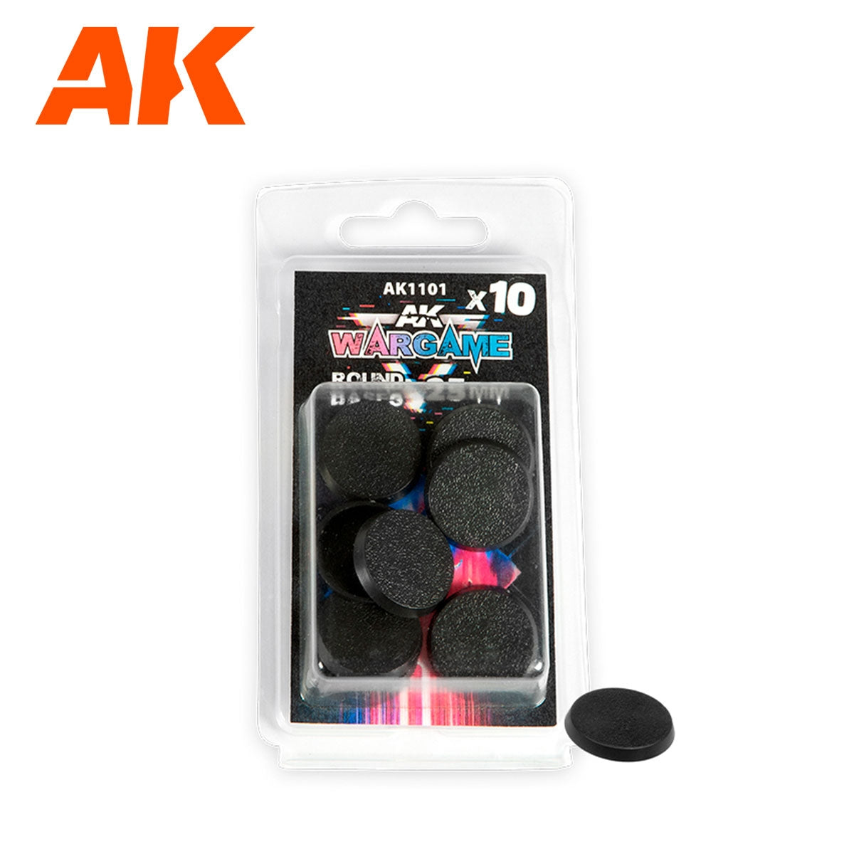 AK Interactive AK1101 BASE RONDE 25MM X10 UNITÉS