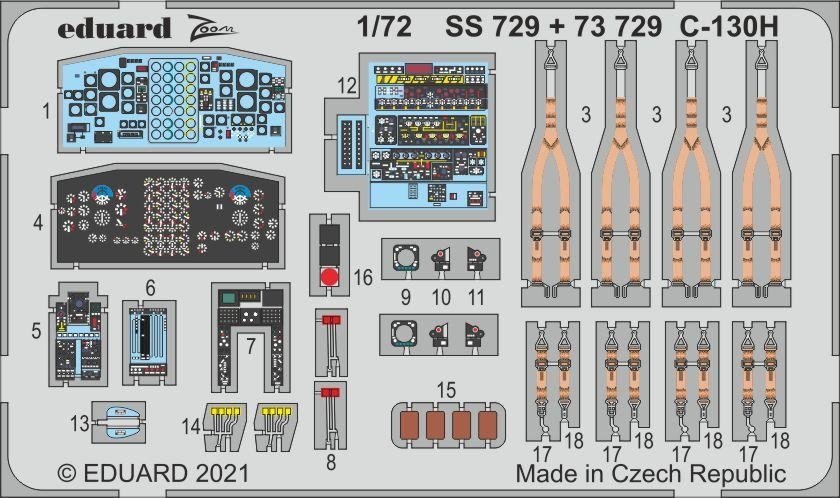 Eduard SS729 C-130H pour Zvezda 1/72