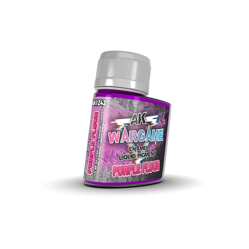 AK Interactive AK1242 PURPLE FLUOR – PIGMENT LIQUIDE ÉMAIL 35 ml