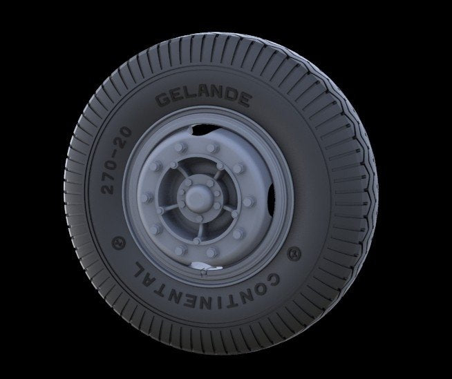 Roues de route Panzer Art RE35-247 pour Bussing-Nag 4500 (modèle tardif) 1/35