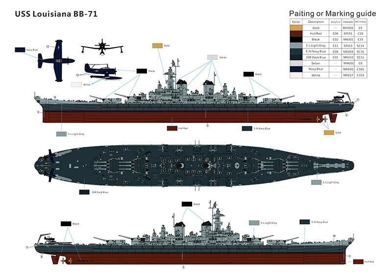 Very Fire VF350914 US Navy Louisiana 1/350 – image 3