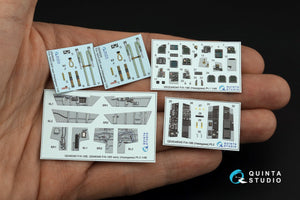 Intérieur imprimé en 3D et coloré sur papier décalcomanie Quinta Studio QD48345 F/A-18B (Hasegawa) 1/48 – image 2
