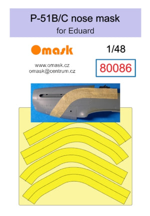 Masque nasal Omask 80086 P-51 B/C (pour Eduard) 1/48