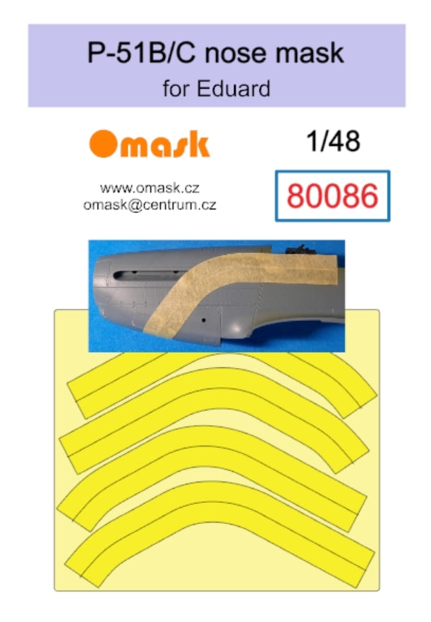 Masque nasal Omask 80086 P-51 B/C (pour Eduard) 1/48
