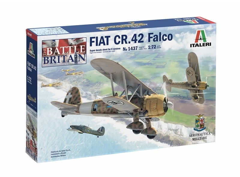 Italeri 1437 FIAT CR.42 FALCO Bataille d&amp;#39;Angleterre 80e anniversaire 1/72