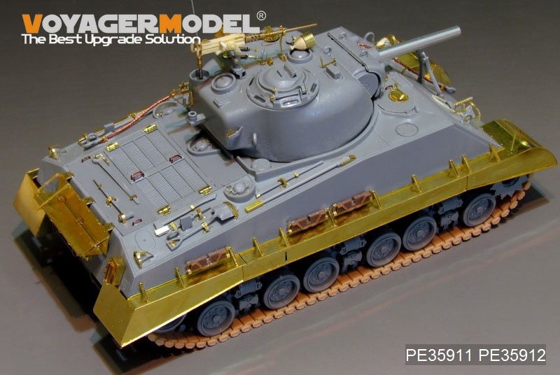Maquette Voyager PE35911 Fusil américain M4A3 (105 mm) HVSS de base pour DRAGON au 1/35 – immagine 6