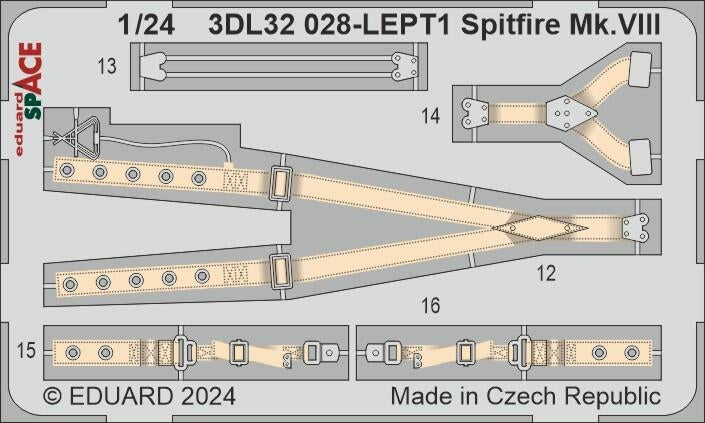 Eduard 3DL32028 Spitfire Mk.VIII SPACE AIRFIX 1/24 – image 4