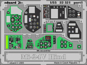 Eduard 32521 Mi-24V Hind intérieur 1/35 TRUMPETER – image 3