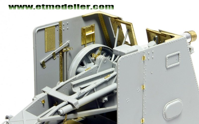 ET Modèle E35-007 WWII Allemand Pz.Kpfw.I Ausf.B 15cm &amp;quot;BISON&amp;quot; (Pour DRAGON 6259) (1/35) – imagen 9