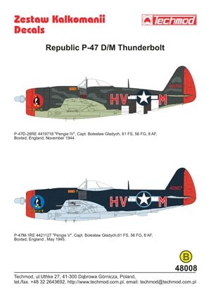Techmod 48008 - Republic P-47D/M Thunderbolt 1/48 – zdjęcie 2