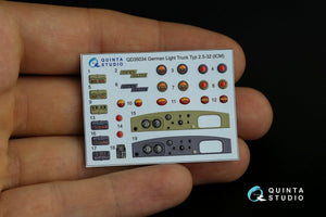 Quinta Studio QD35034 Opel Blitz 3D-Printed &amp;amp; coloured Interior on decal paper (ICM) 1/35 – zdjęcie 8