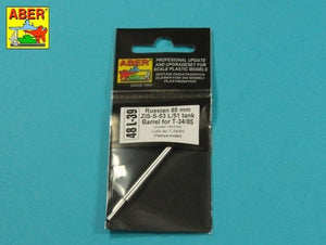 Canon Aber 48L-39 85 mm ZiS-S-53 L/51 pour char T-34/85 modèle 43/44 1/48