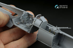 Intérieur imprimé en 3D et coloré sur papier décalcomanie pour maquette Zvezda QD48236 IL-2 1943 (biplace) Quinta Studio, échelle 1/48 – immagine 9
