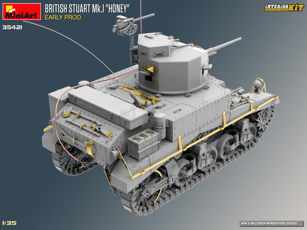 MiniArt 35421 BRITISH STUART MK.I HONEY EARLY PROD. KIT D&amp;#39;INTÉRIEUR 1/35 – image 3