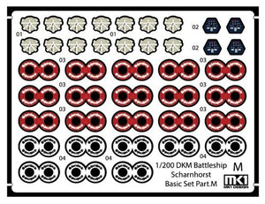 MK1 Design MD-20025 DKM Cuirassé SCHARNHORST PACK VALEUR pour Trumpeter 1/200 – immagine 14