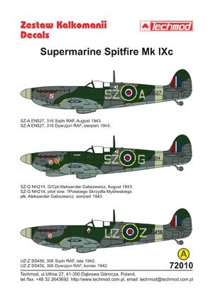 Techmod 72010 - Supermarine Spitfire Mk.IX 1/72 – image 2