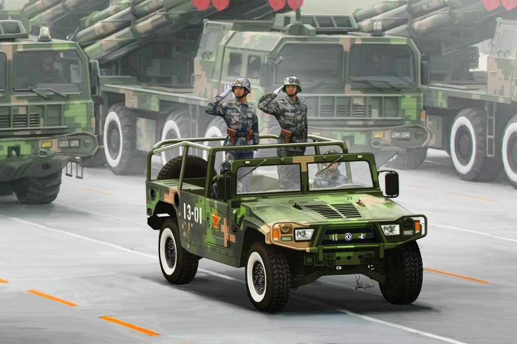 Hobby Boss 82467 Meng Shi Véhicule utilitaire léger militaire de 1,5 tonne - Version Parade (1/35)