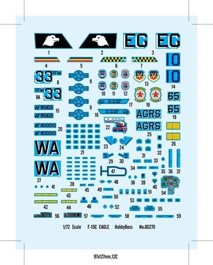 Hobby Boss 80270 F-15C Eagle Fighter (1/72)  – image 3