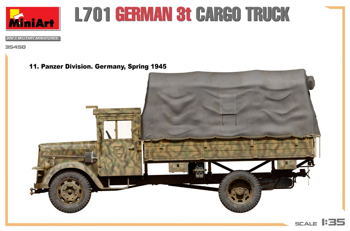 Miniart 35450 L701 Camion cargo allemand 3T 1/35 – image 15