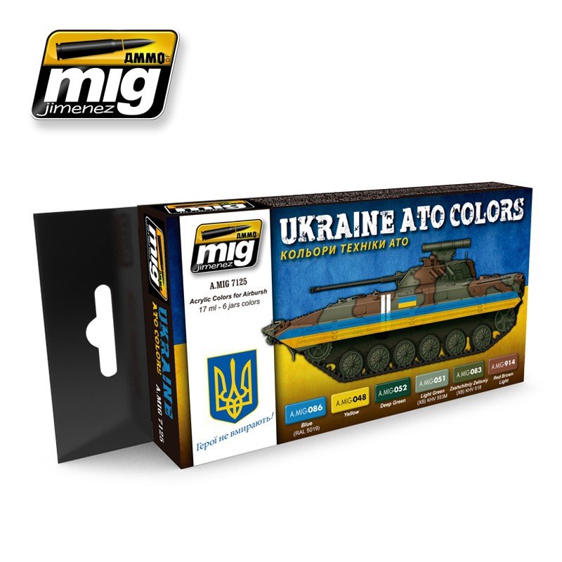 Munitions de Mihg Jiminez 7125 UKRAINE ATO COLORS
