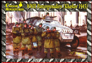 Caesar Miniatures HB01 PANZERGRENADIERS ALLEMANDS DE LA SECONDE GUERRE MONDIALE KHARKOV 1943 (1/72)