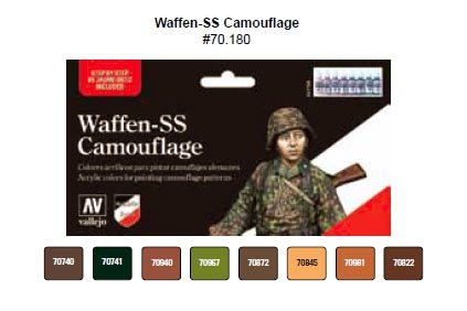 Vallejo 70180 Camouflage Waffen SS 8x17ml.
