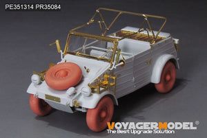 Kit de mise à niveau Voyager Model PE351314 pour Kubelwagen Type 82 (version troupes d&amp;#39;Afrique) de la Seconde Guerre mondiale, compatible avec le modèle MENG VS-015 au 1/35. – image 14