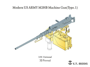 Maquette ET P35-266 Mitrailleuse M2HB de l&amp;#39;armée américaine (Type 1) (Impression 3D) 1/35