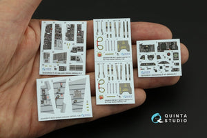 Intérieur imprimé en 3D et coloré sur papier décalcomanie Quinta Studio QD48342 F-4G tardif (Meng) 1/48  – image 3