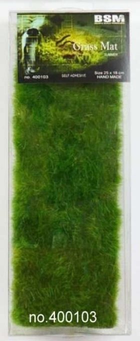 Tapis de gazon autocollant Bear's Scale Modeling 400103 25x18 cm (1 pièce)