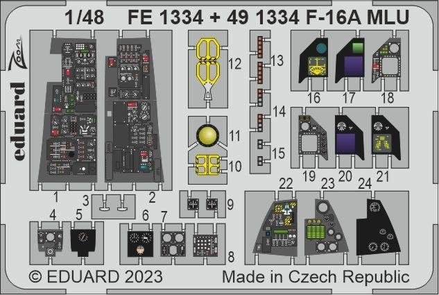 Maquette Eduard BIG49367 F-16A MLU KINETIC au 1/48 – image 5